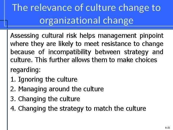 Comment la culture d'organisation Permet-elle d'éviter les conflits ?